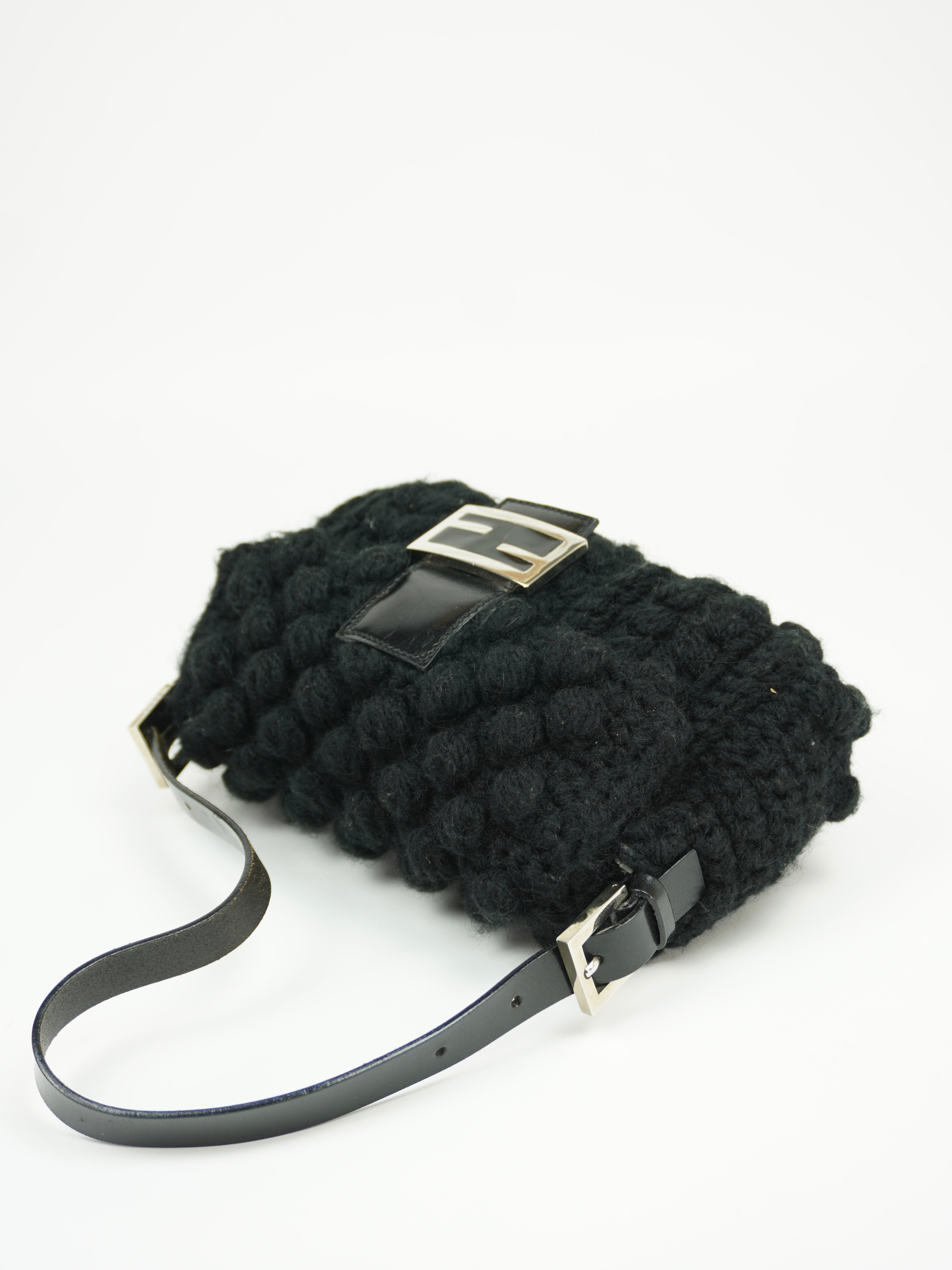 FENDI CASHMERE WOOL BAGUETTE