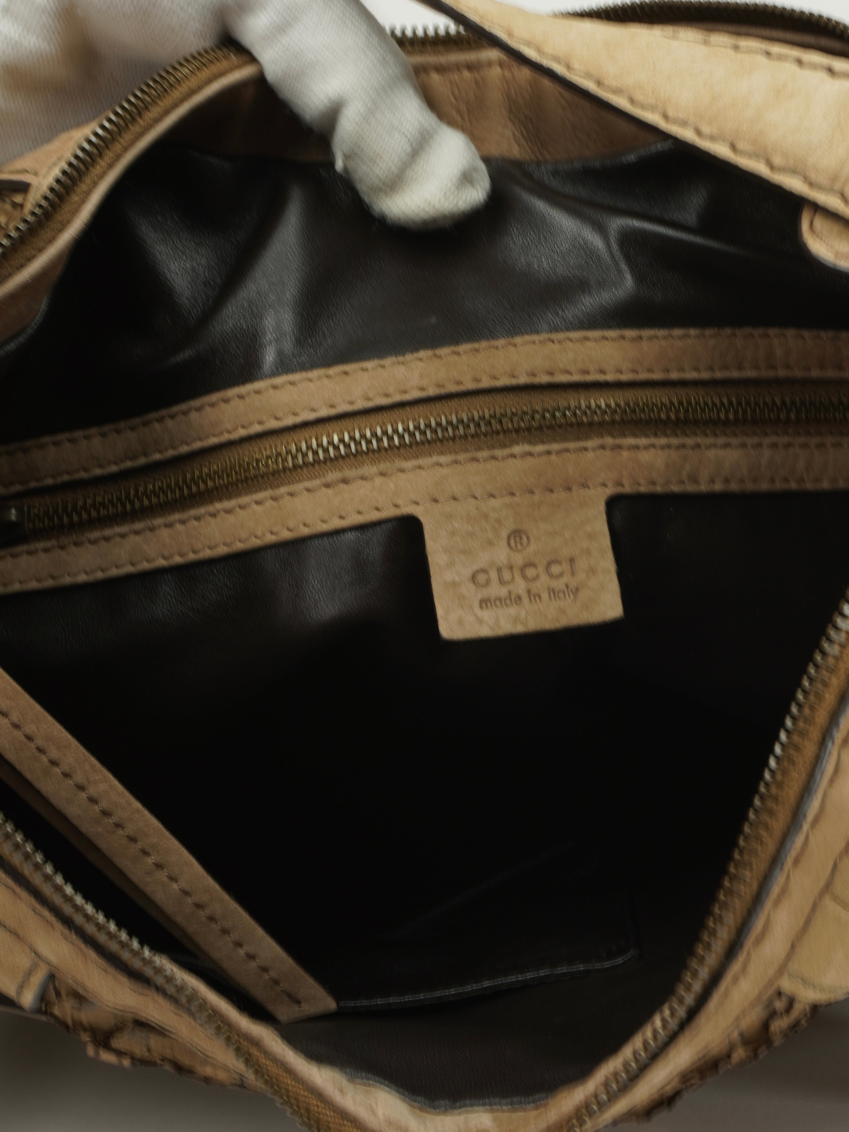 GUCCI SNAKESKIN HOBO BAG