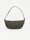 FENDI ZUCCA CRESCENT SHOULDER BAG