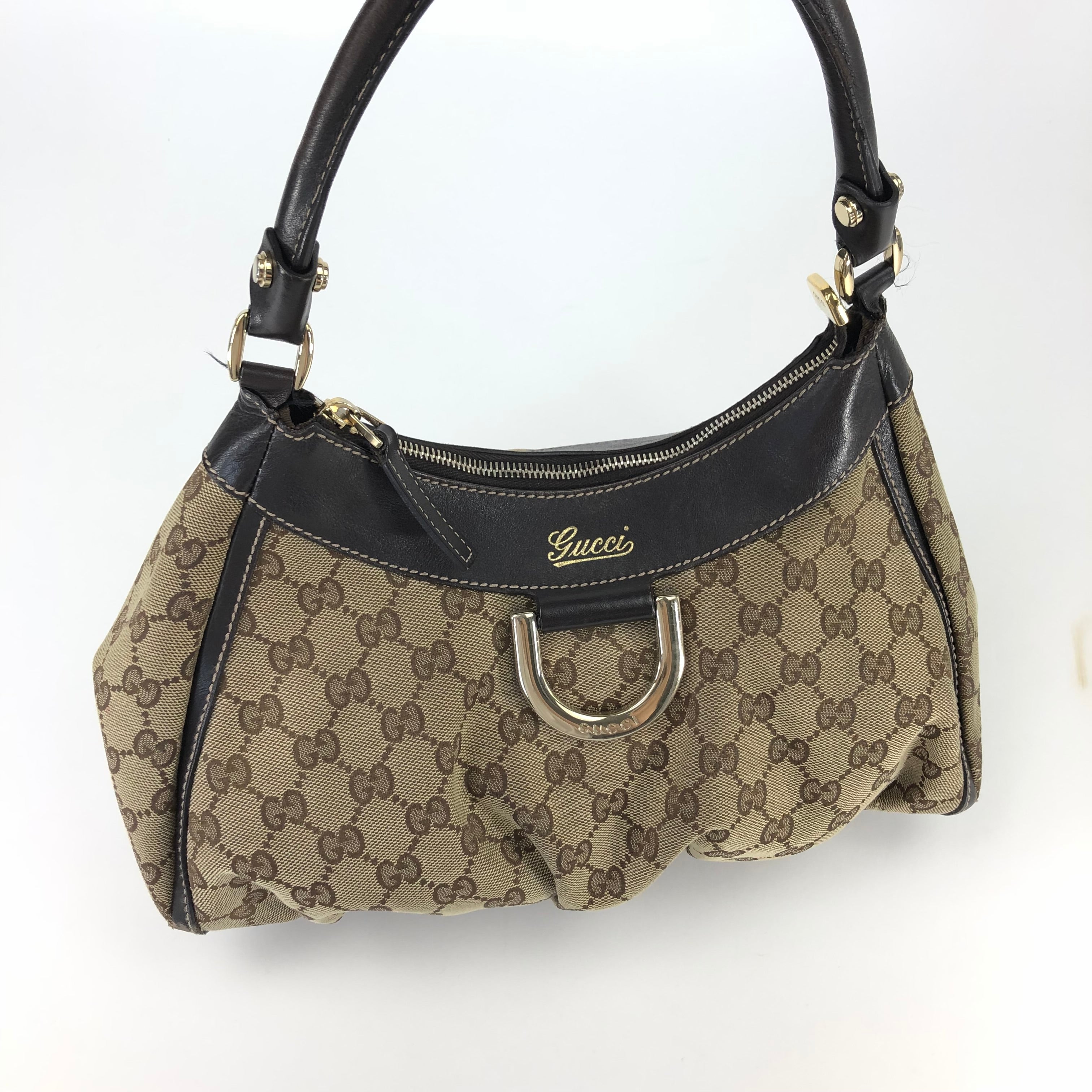 GUCCI ABBEY MONOGRAM SHOULDER BAG