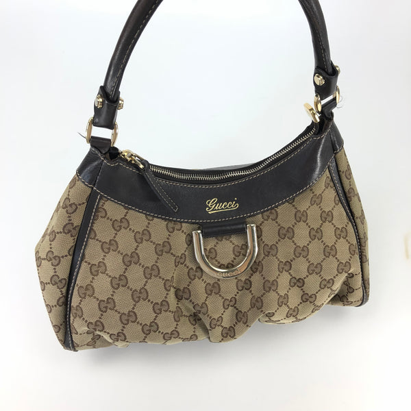 GUCCI ABBEY MONOGRAM SHOULDER BAG