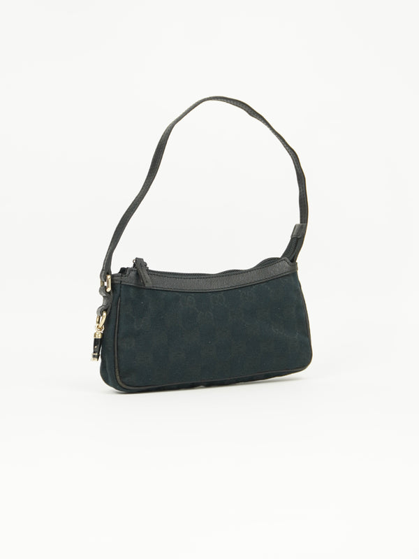 GUCCI MONOGRAM BOOT CHARM BAG