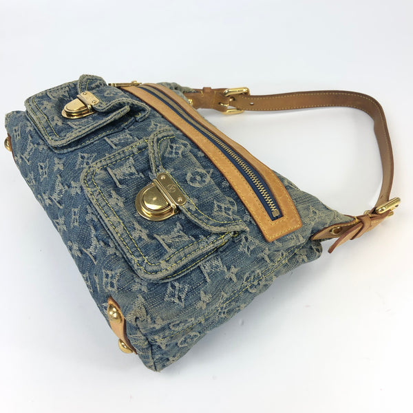 LOUIS VUITTON BAGGY PM DENIM SHOULDER BAG