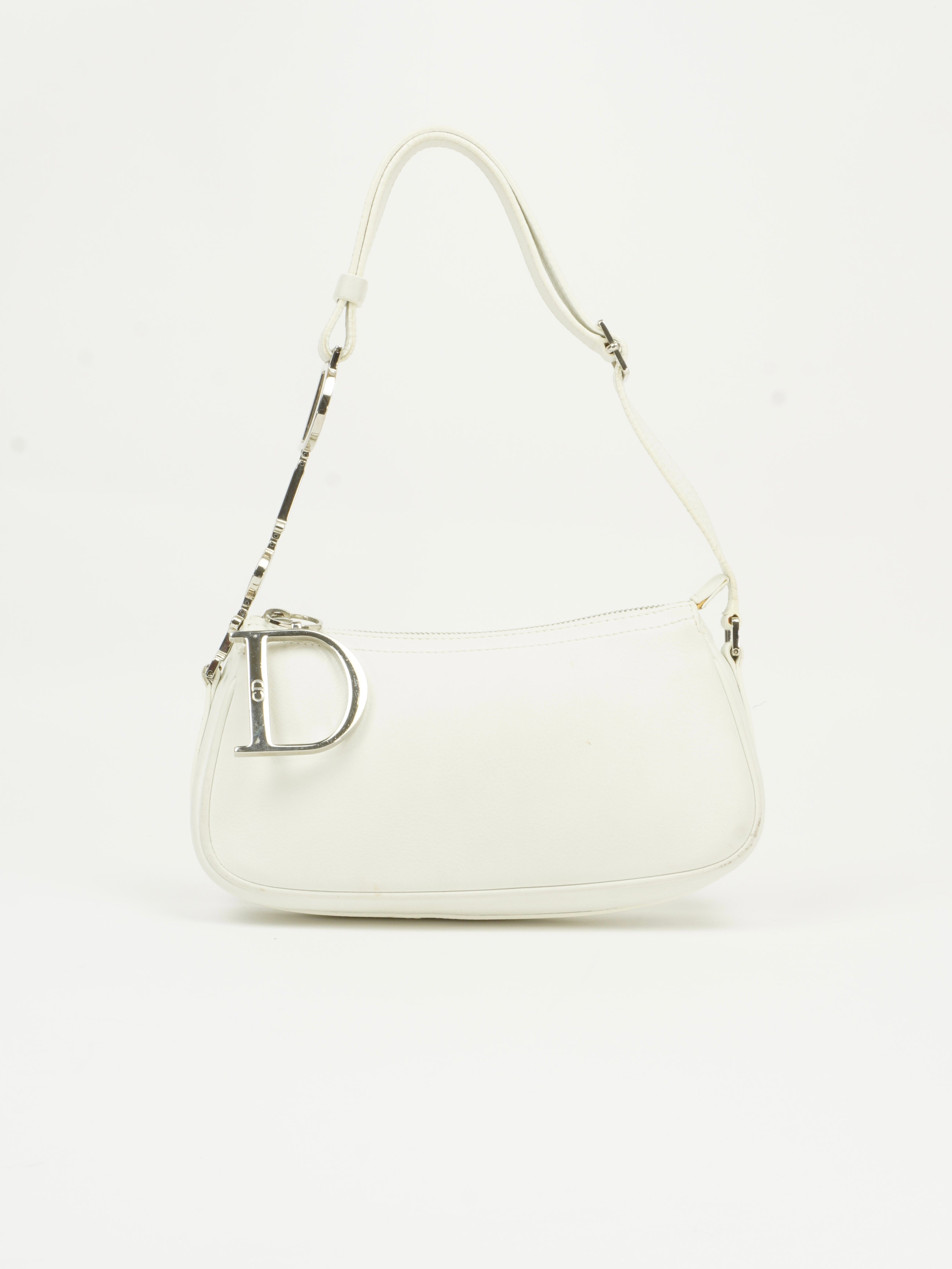 CHRISTIAN DIOR BAG WITH SILVER HARDWARE
