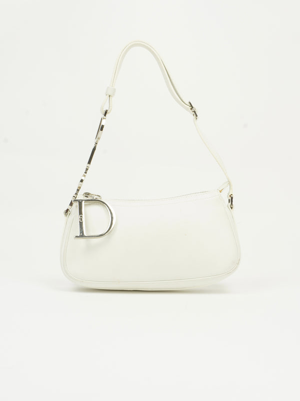 CHRISTIAN DIOR BAG WITH SILVER HARDWARE