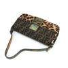 Fendi Leopard Pony Hair Zucca Baguette Bag