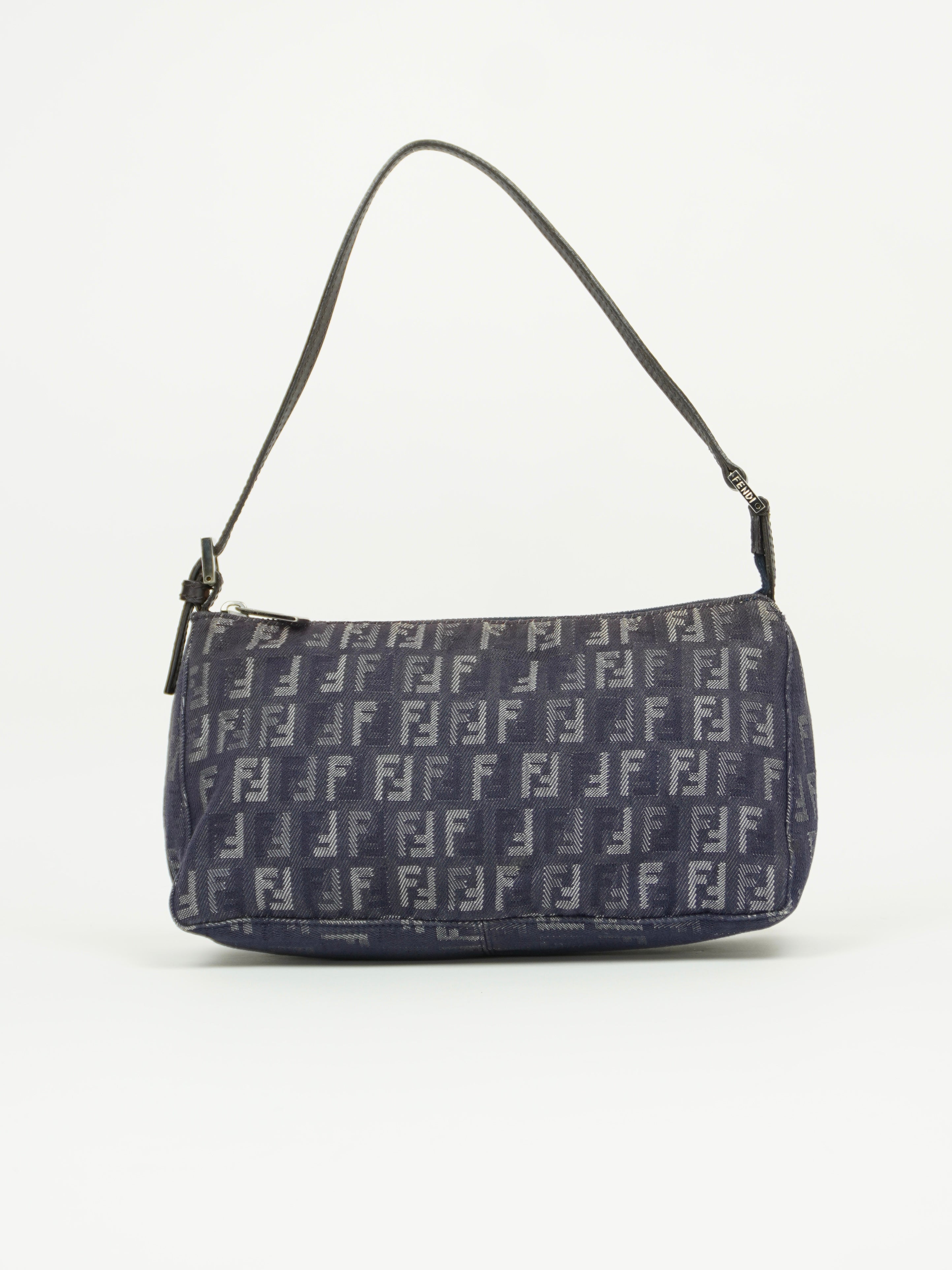FENDI DENIM ZUCCA SHOULDER BAG