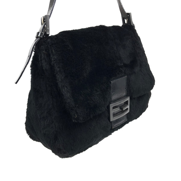 Fendi Mink Fur Mama Baguette Shoulder Bag
