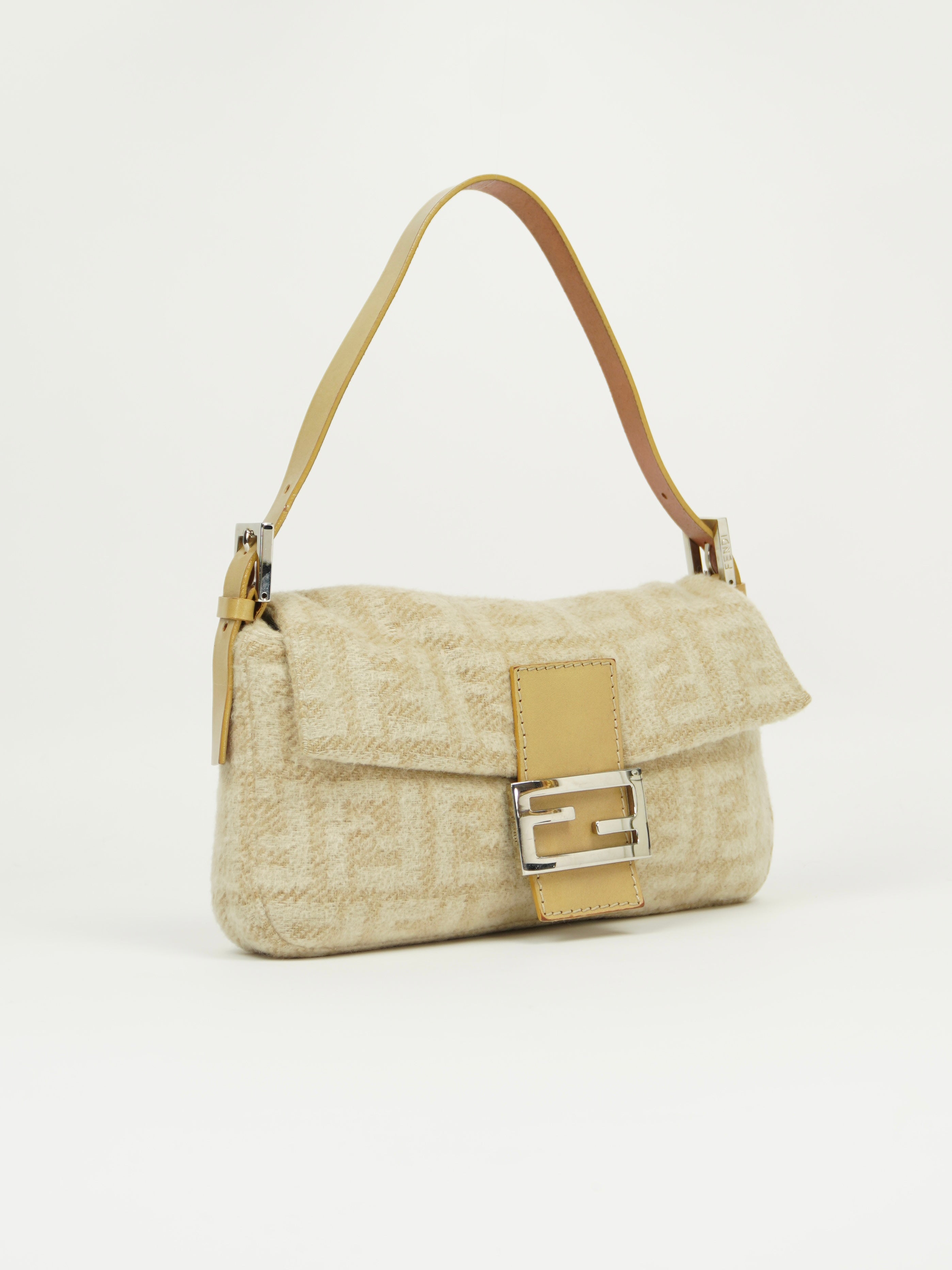 FENDI CASHMERE WOOL BAGUETTE