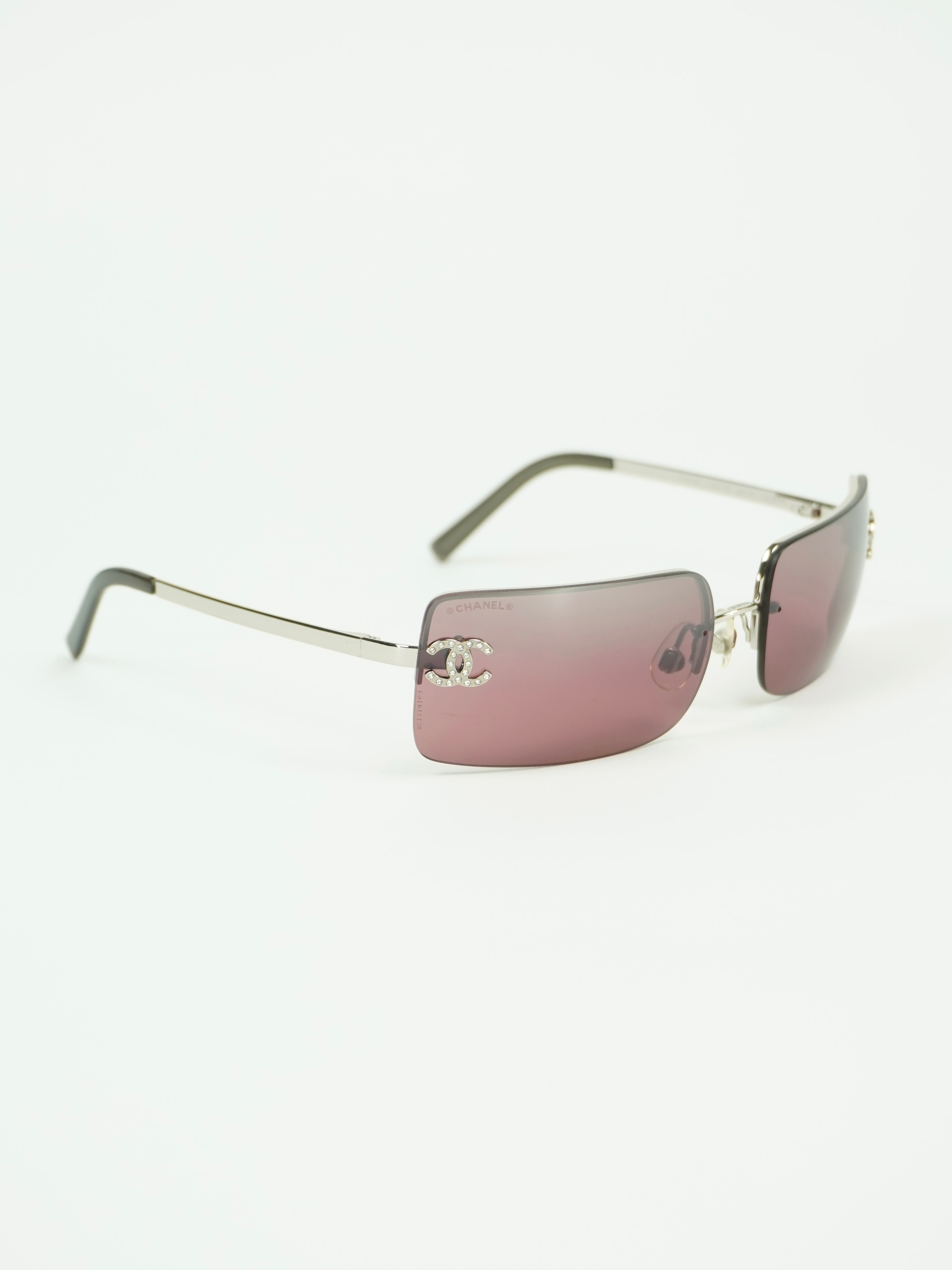 CHANEL RHINESTONE SUNGLASSES