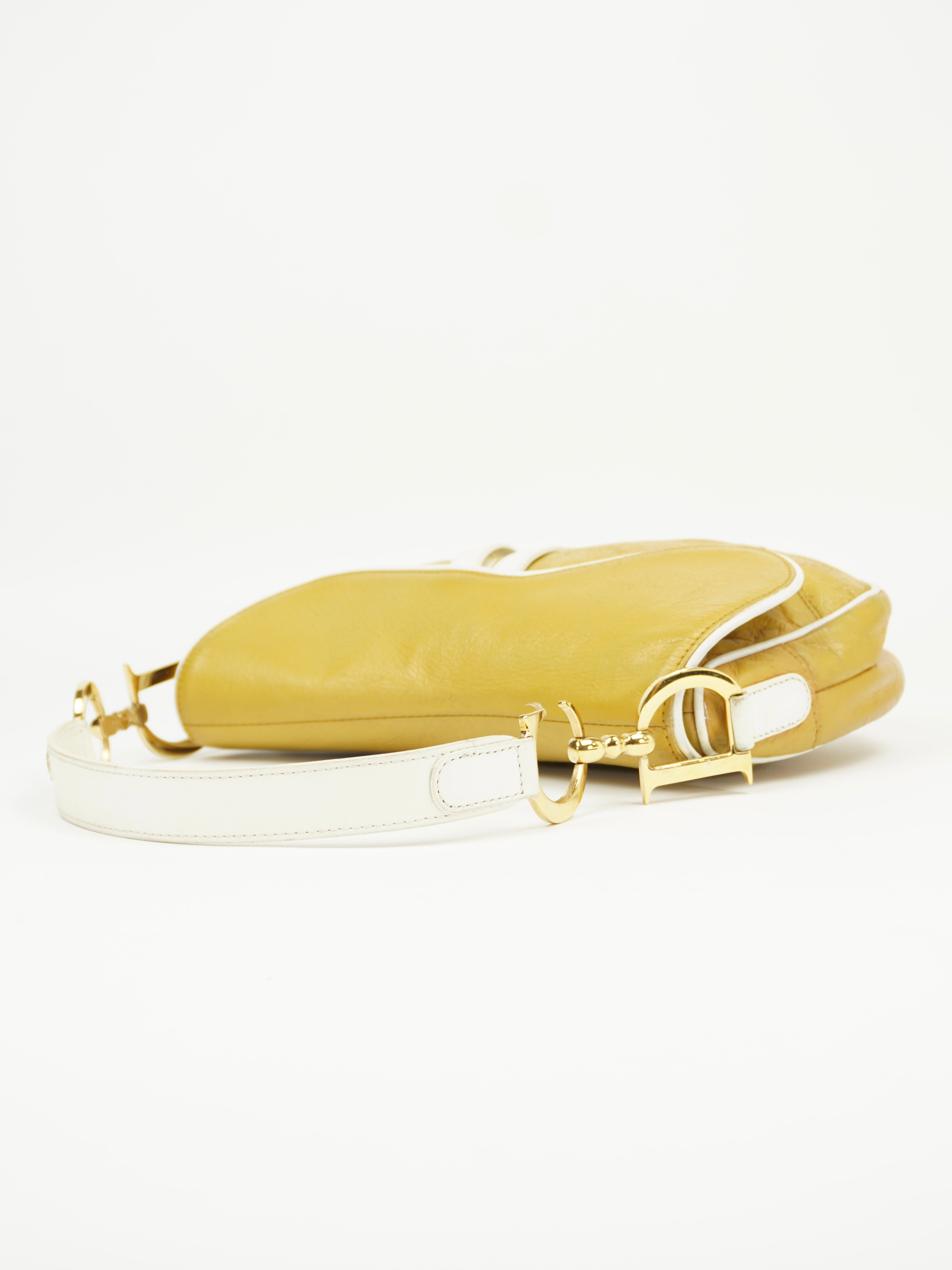 CHRISTIAN DIOR LEATHER SADDLE BAG