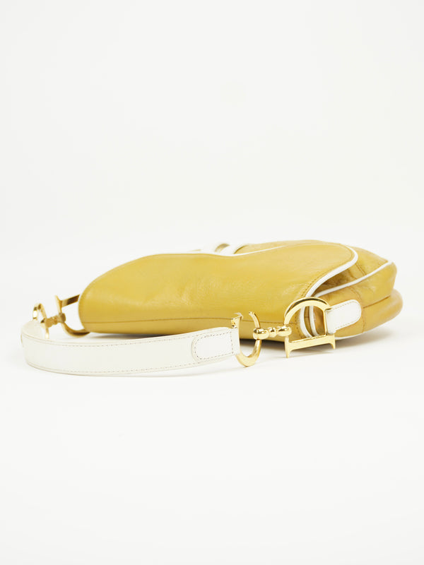 CHRISTIAN DIOR LEATHER SADDLE BAG