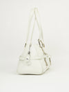 CHRISTIAN DIOR LEATHER BAG WITH SILVER HARDWARE