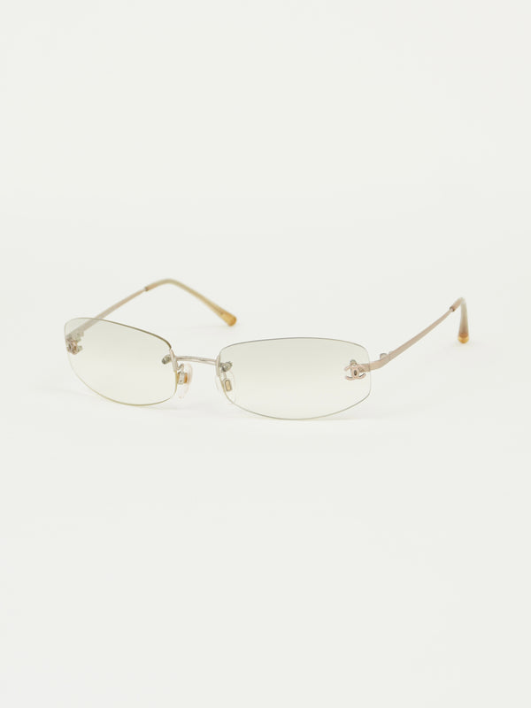 CHANEL RIMLESS SUNGLASSES