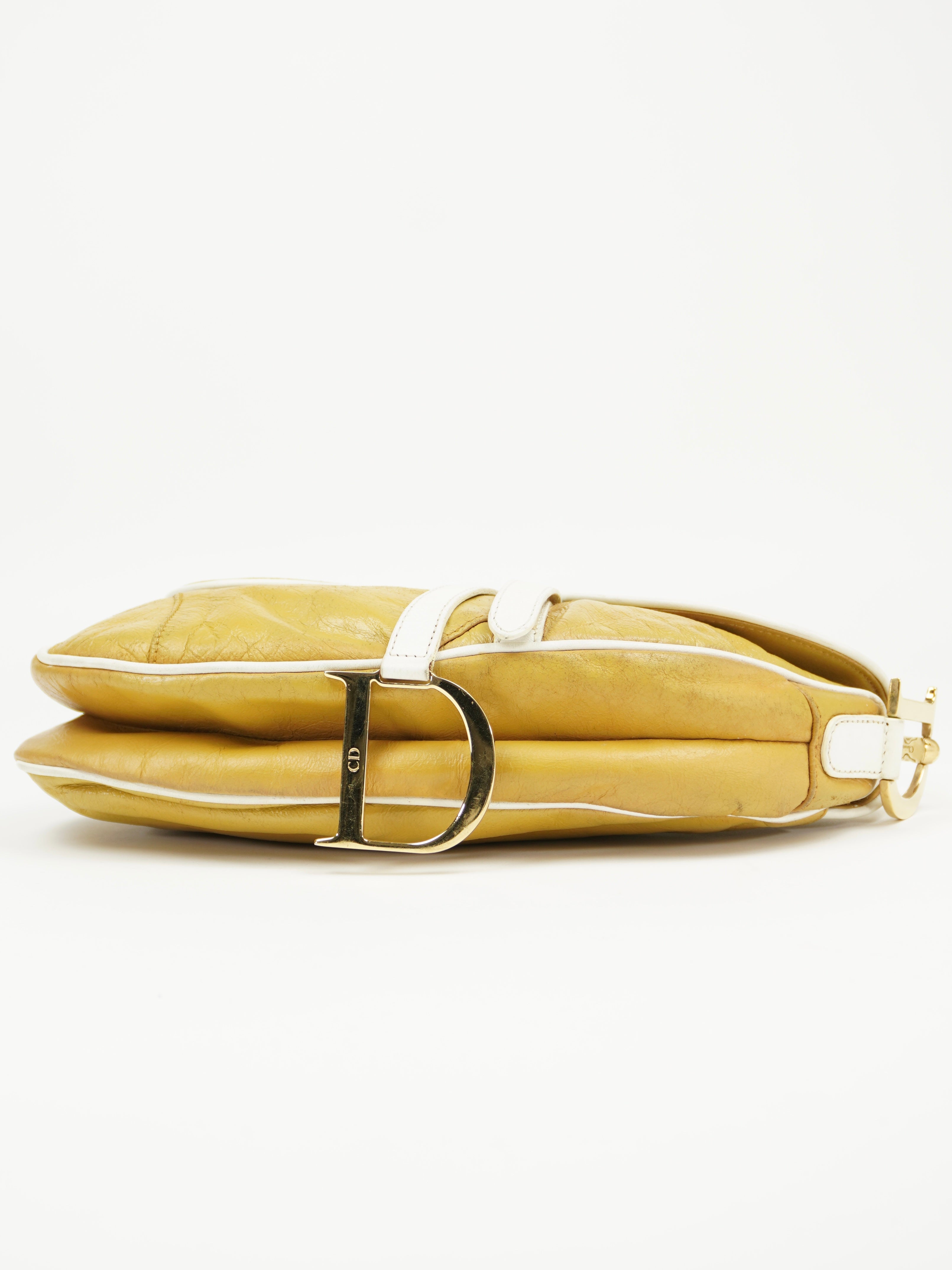 CHRISTIAN DIOR LEATHER SADDLE BAG