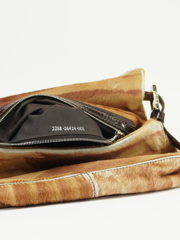 FENDI CALF HAIR BAGUETTE