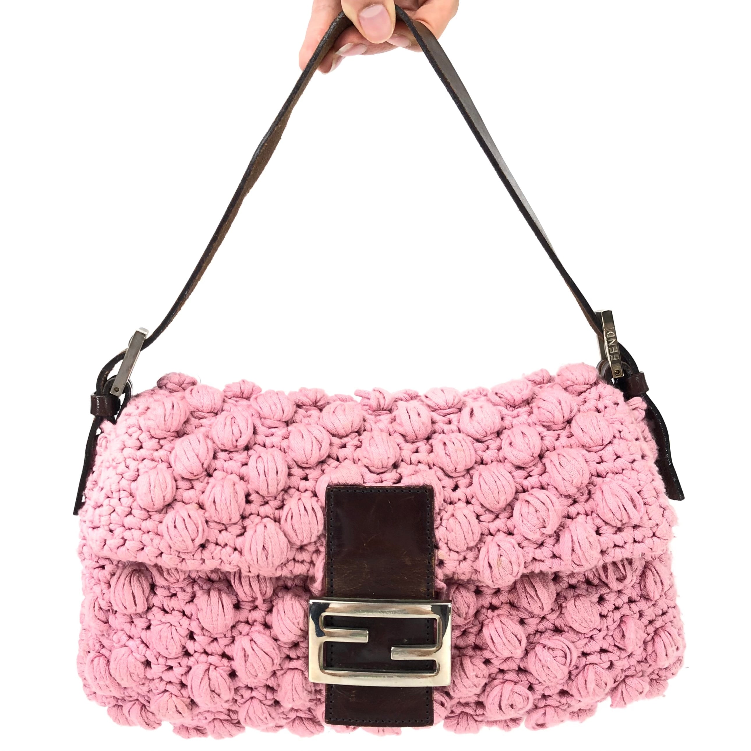 FENDI CROCHET BAGUETTE BAG