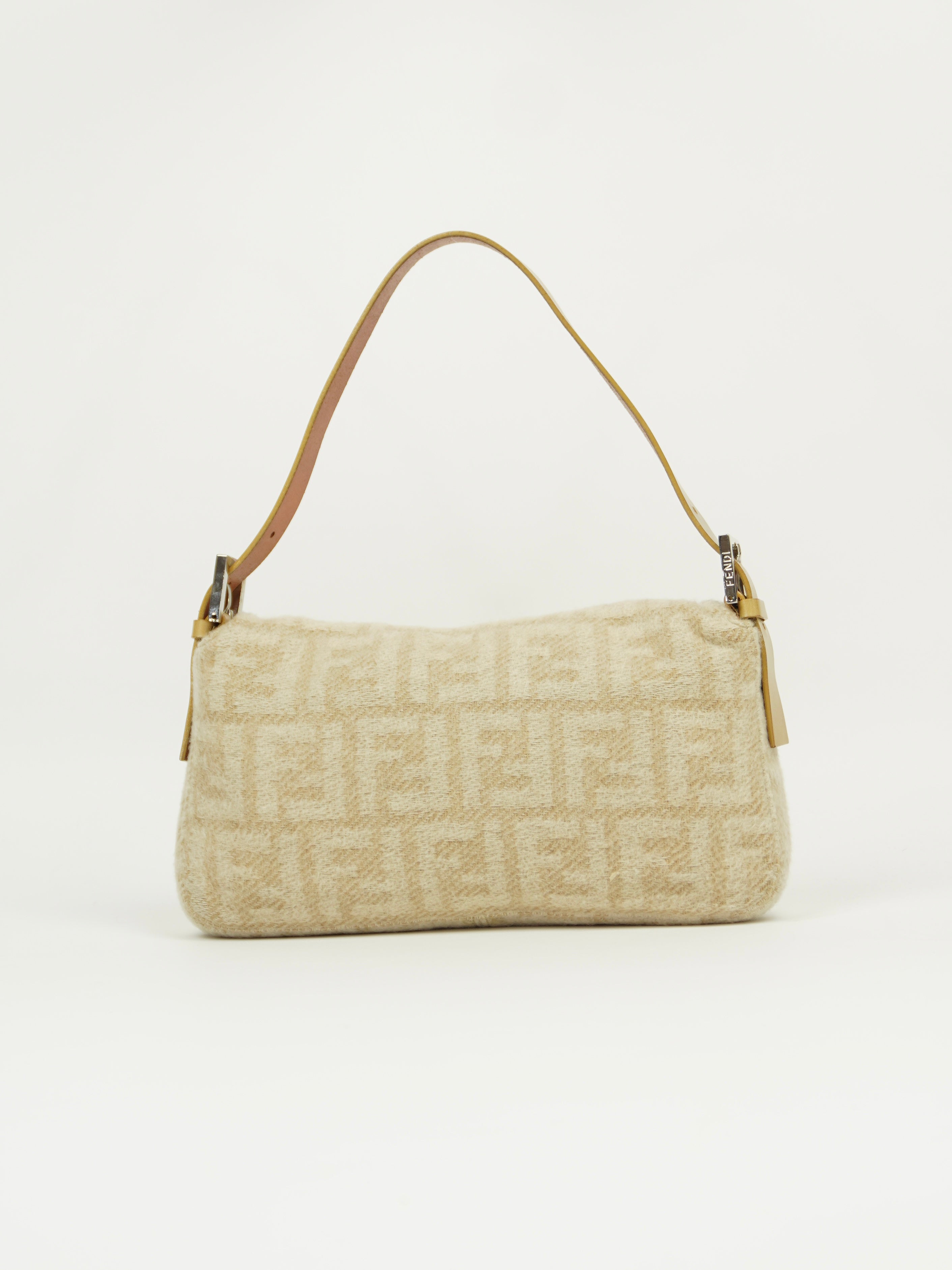 FENDI CASHMERE WOOL BAGUETTE