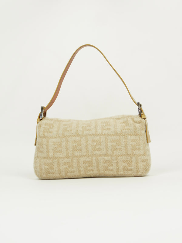 FENDI CASHMERE WOOL BAGUETTE