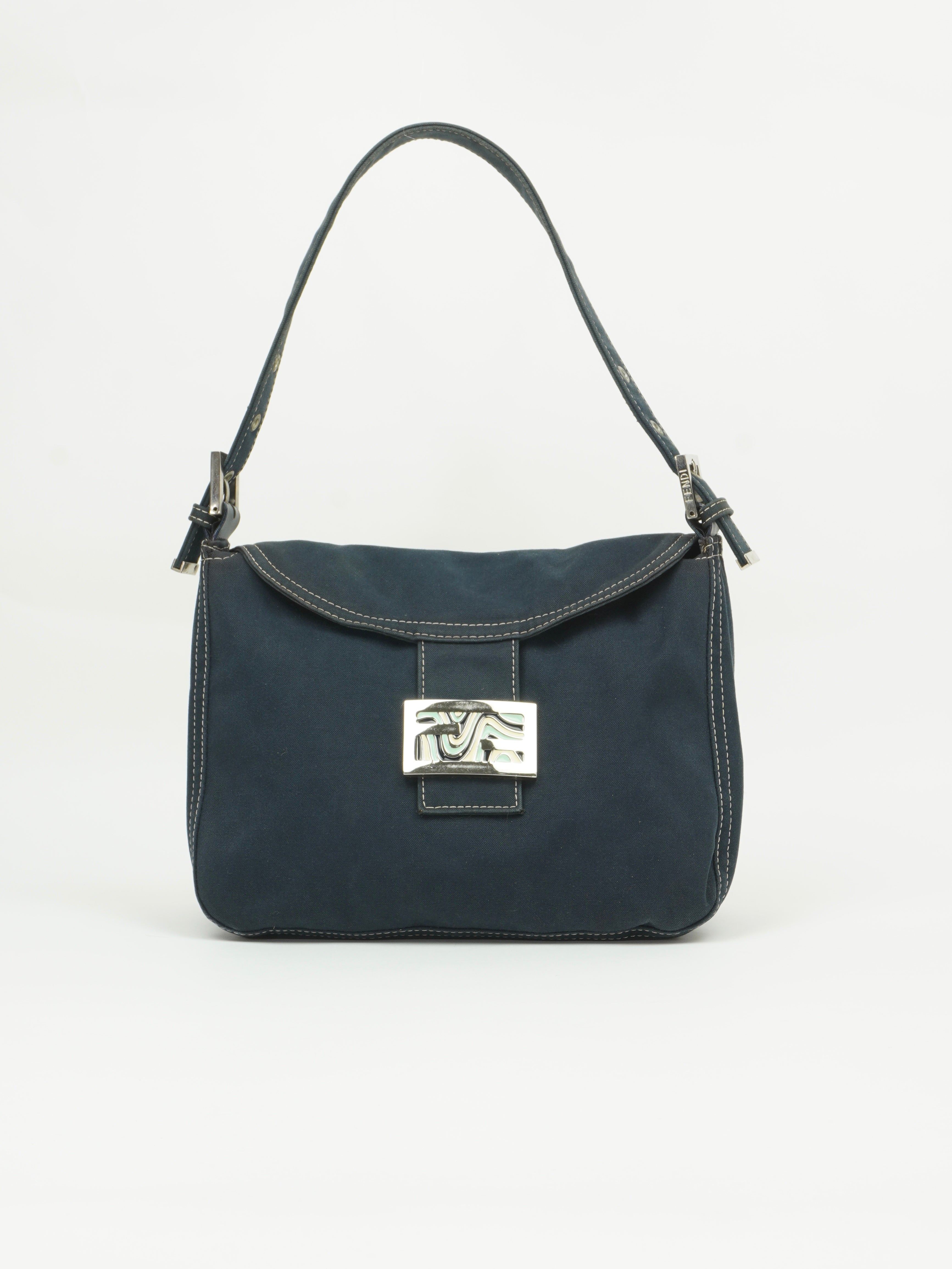 FENDI BAGUETTE WITH MARBLE BUCKLE