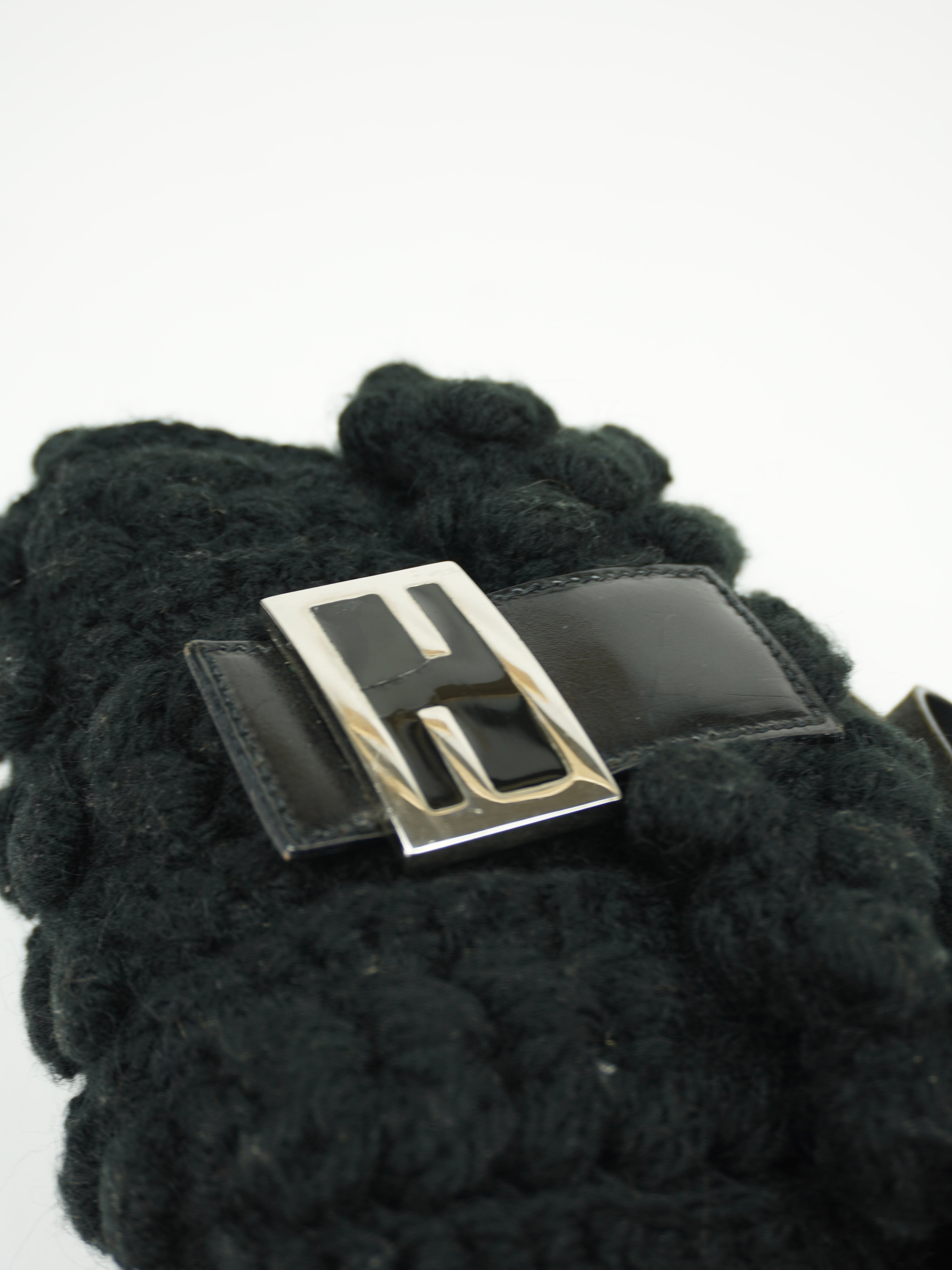 FENDI CASHMERE WOOL BAGUETTE