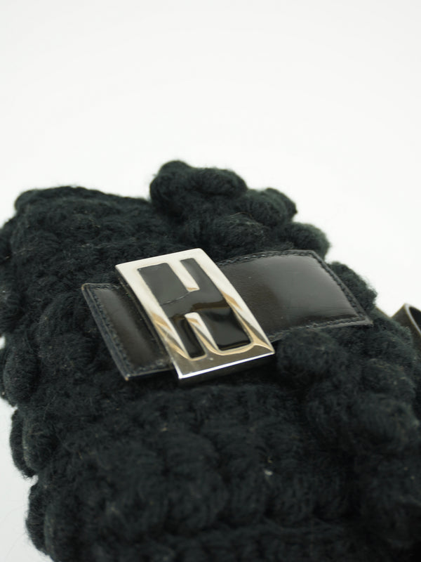 FENDI CASHMERE WOOL BAGUETTE