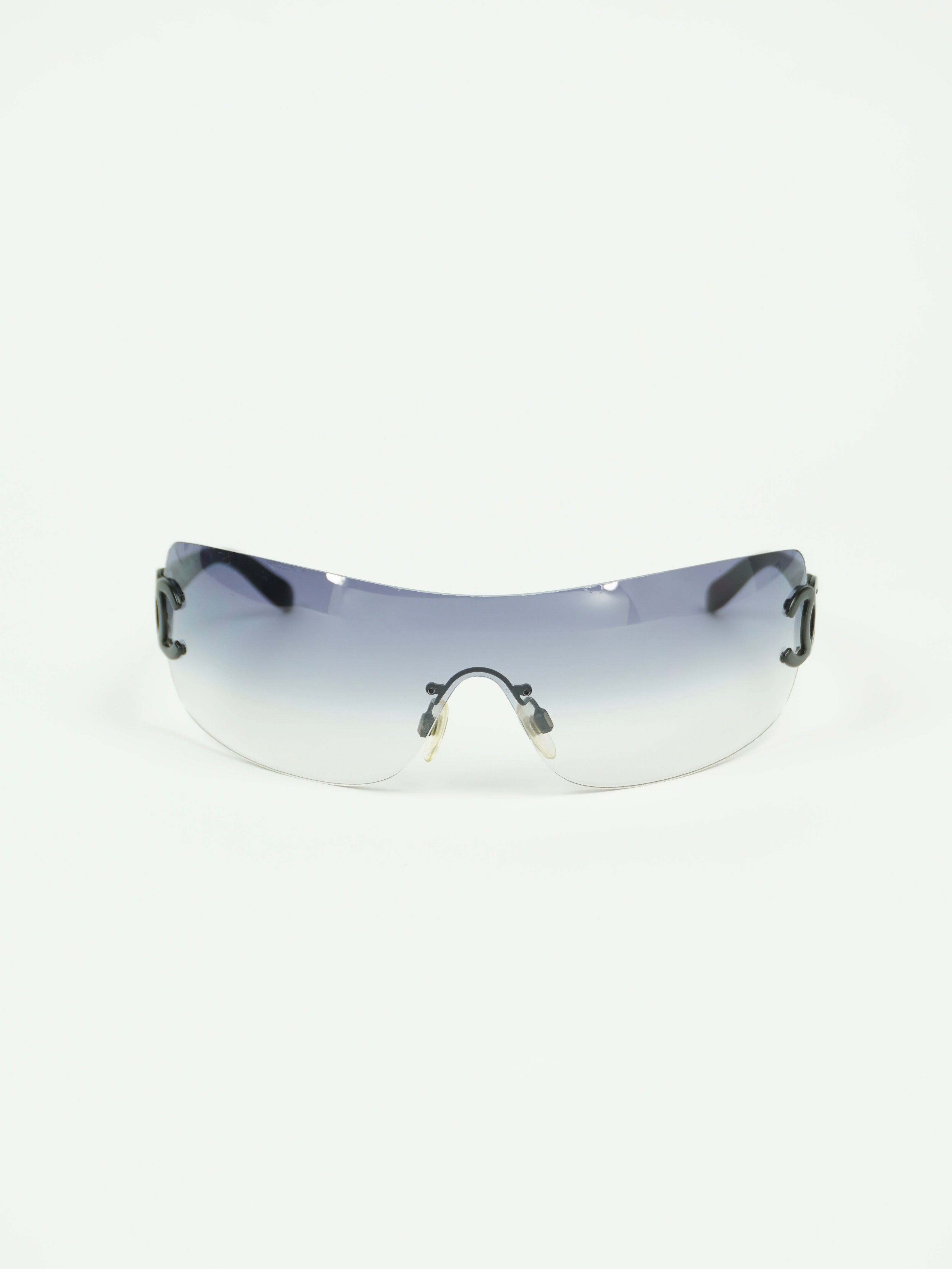 CHANEL RIMLESS CC LOGO SUNGLASSES