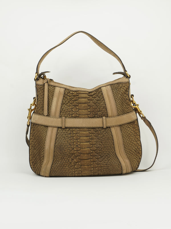 GUCCI SNAKESKIN HOBO BAG