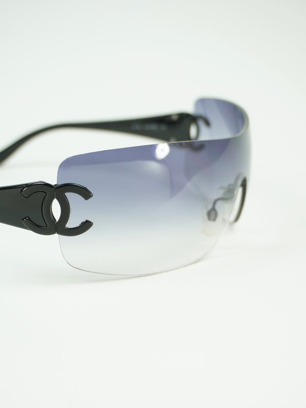 CHANEL RIMLESS CC LOGO SUNGLASSES