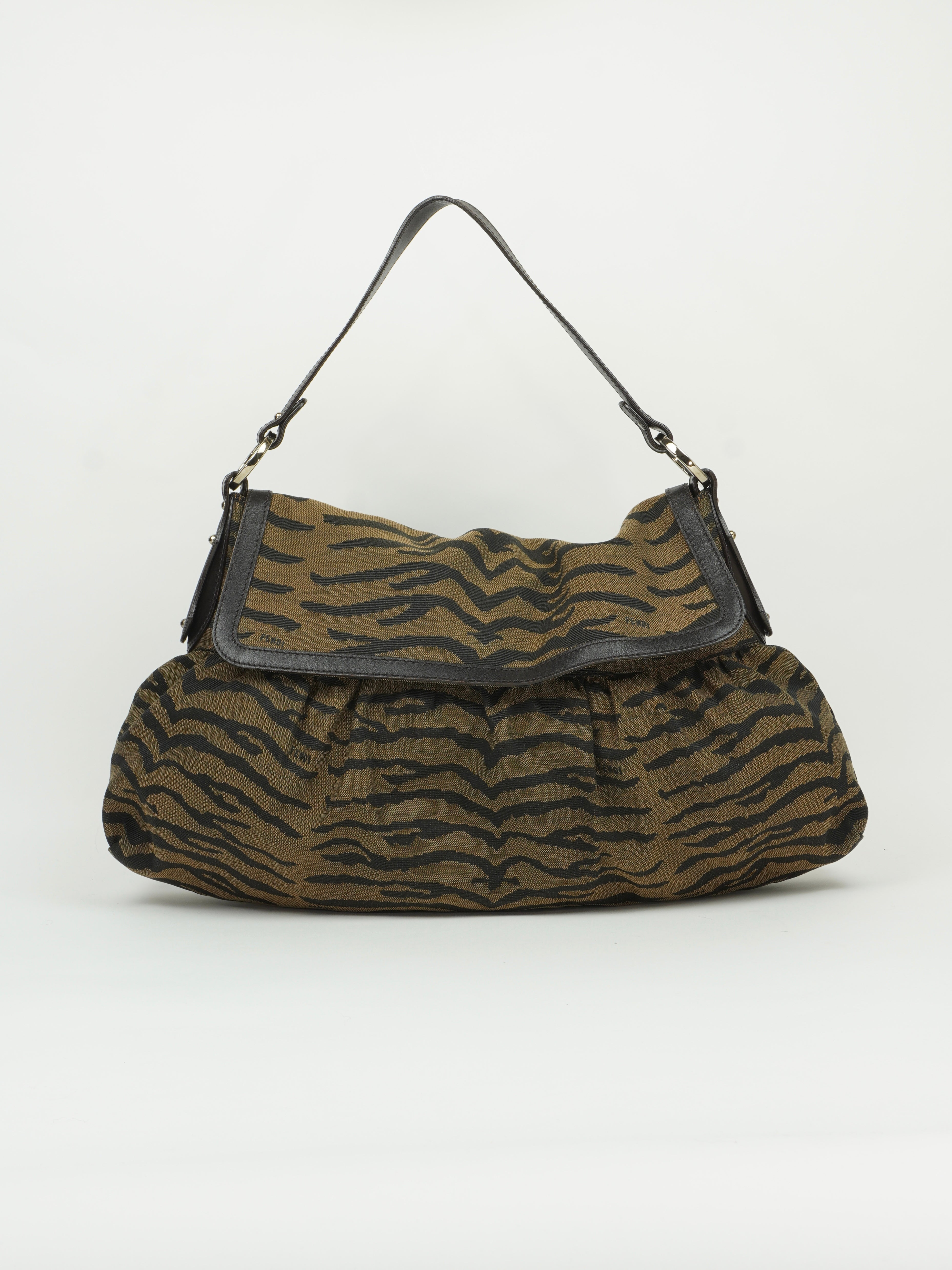 FENDI TIGER STRIPE SHOULDER BAG