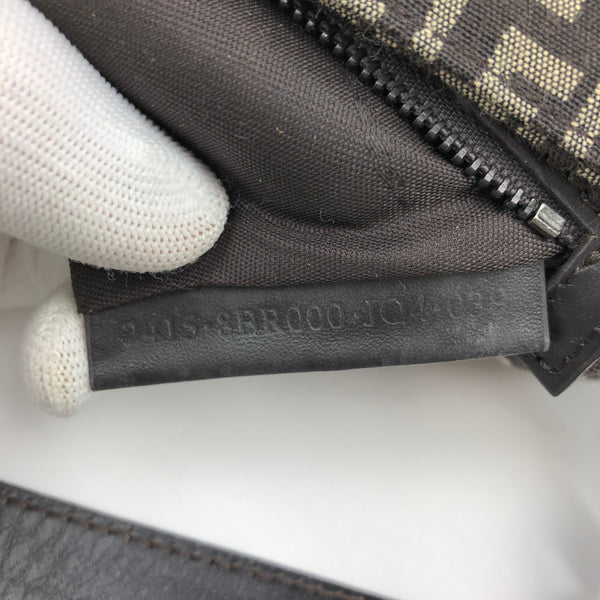 Fendi Monogram Baguette Shoulder Bag