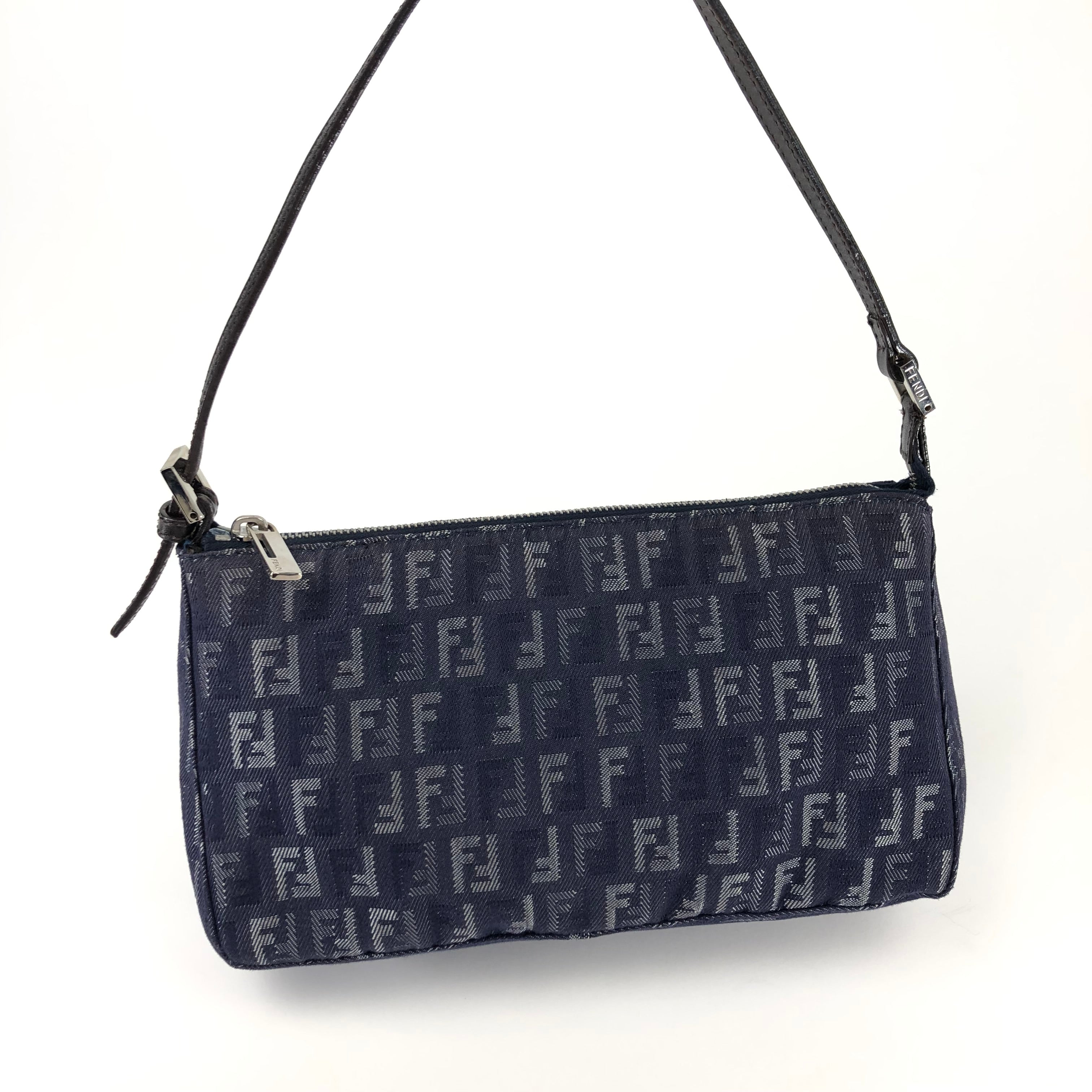 FENDI DENIM ZUCCA SHOULDER BAG