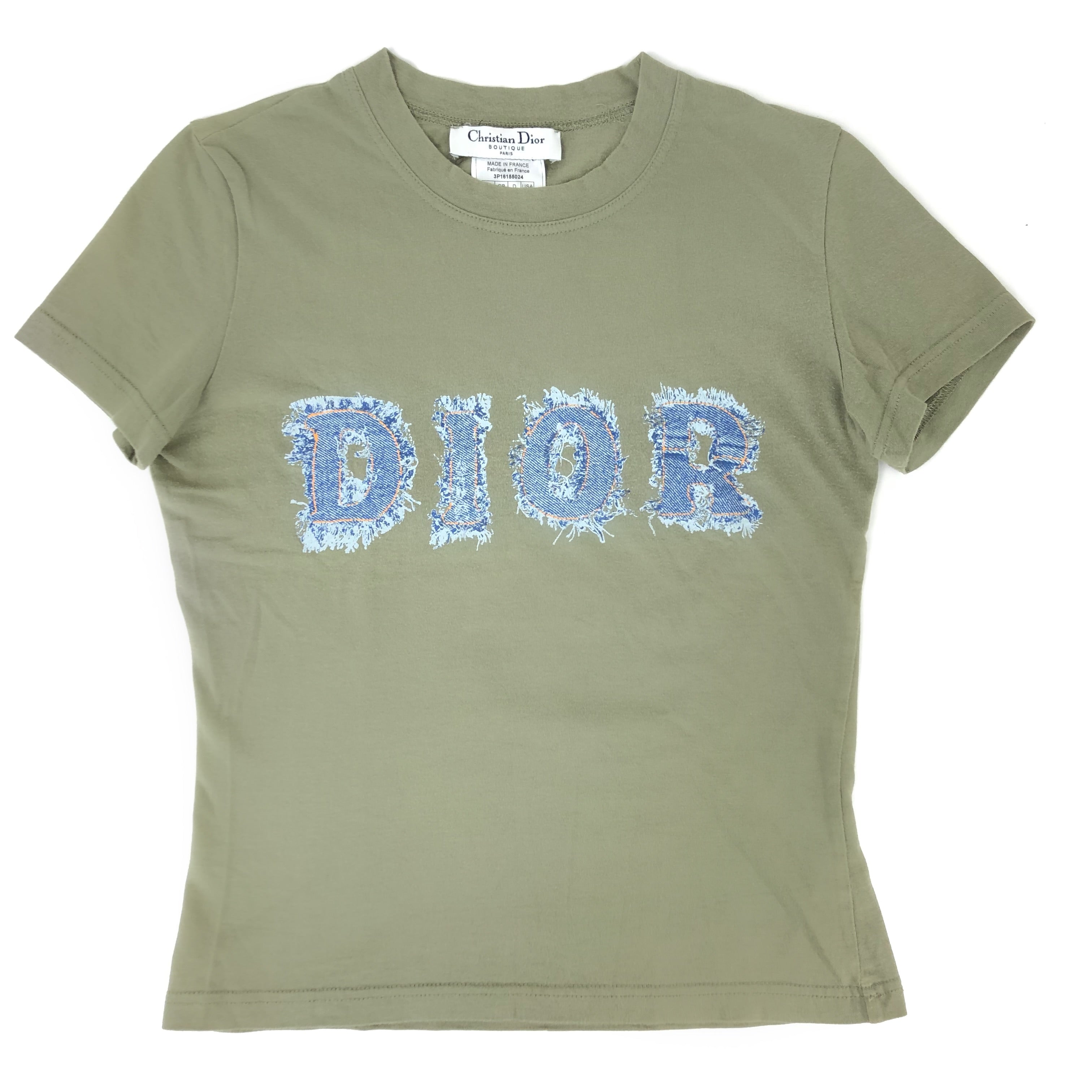 CHRISTIAN DIOR DENIM PRINT T-SHIRT