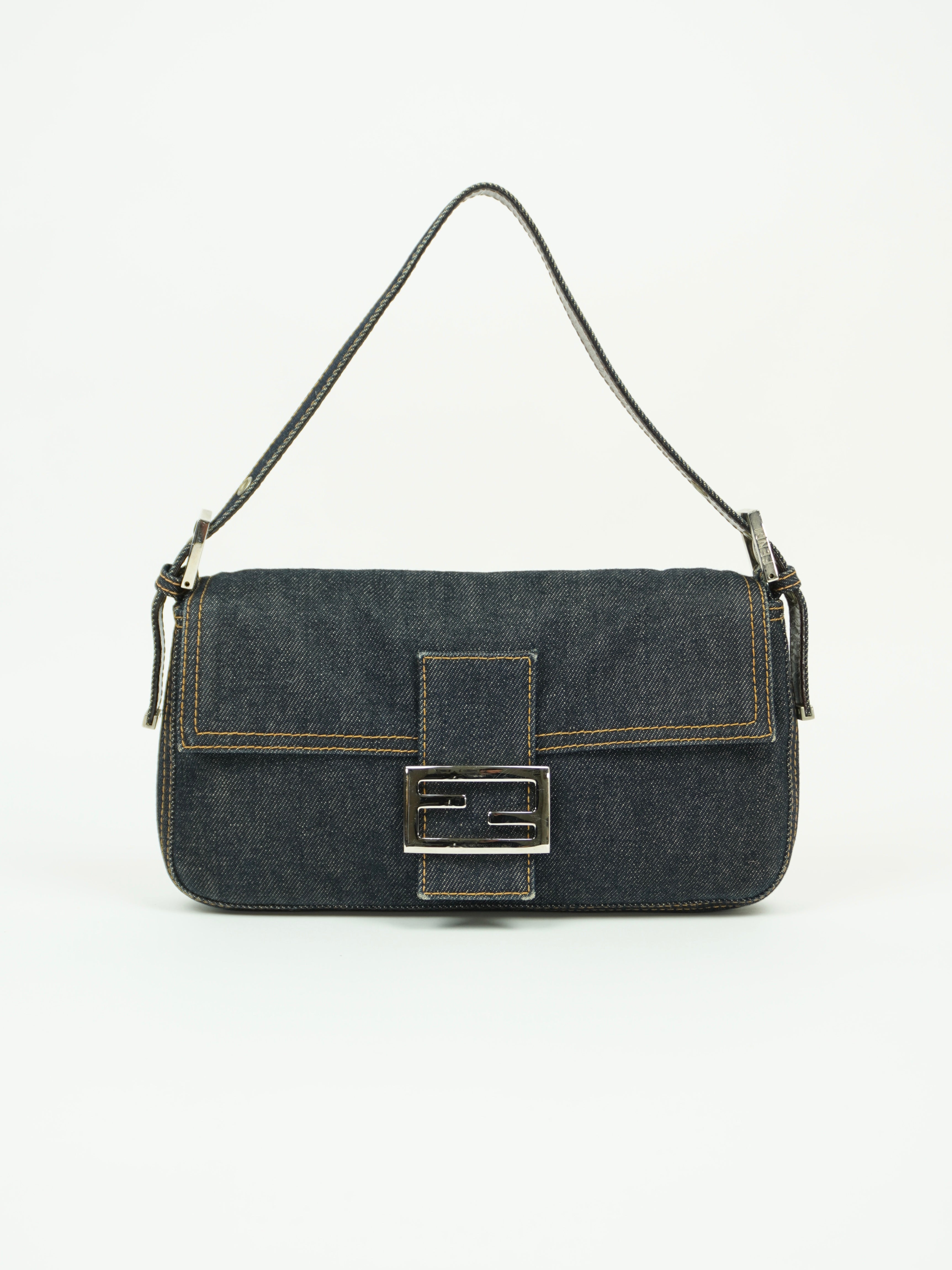 FENDI DENIM BAGUETTE