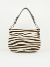 PRADA ZEBRA PRINT CAVALLINO HOBO BAG