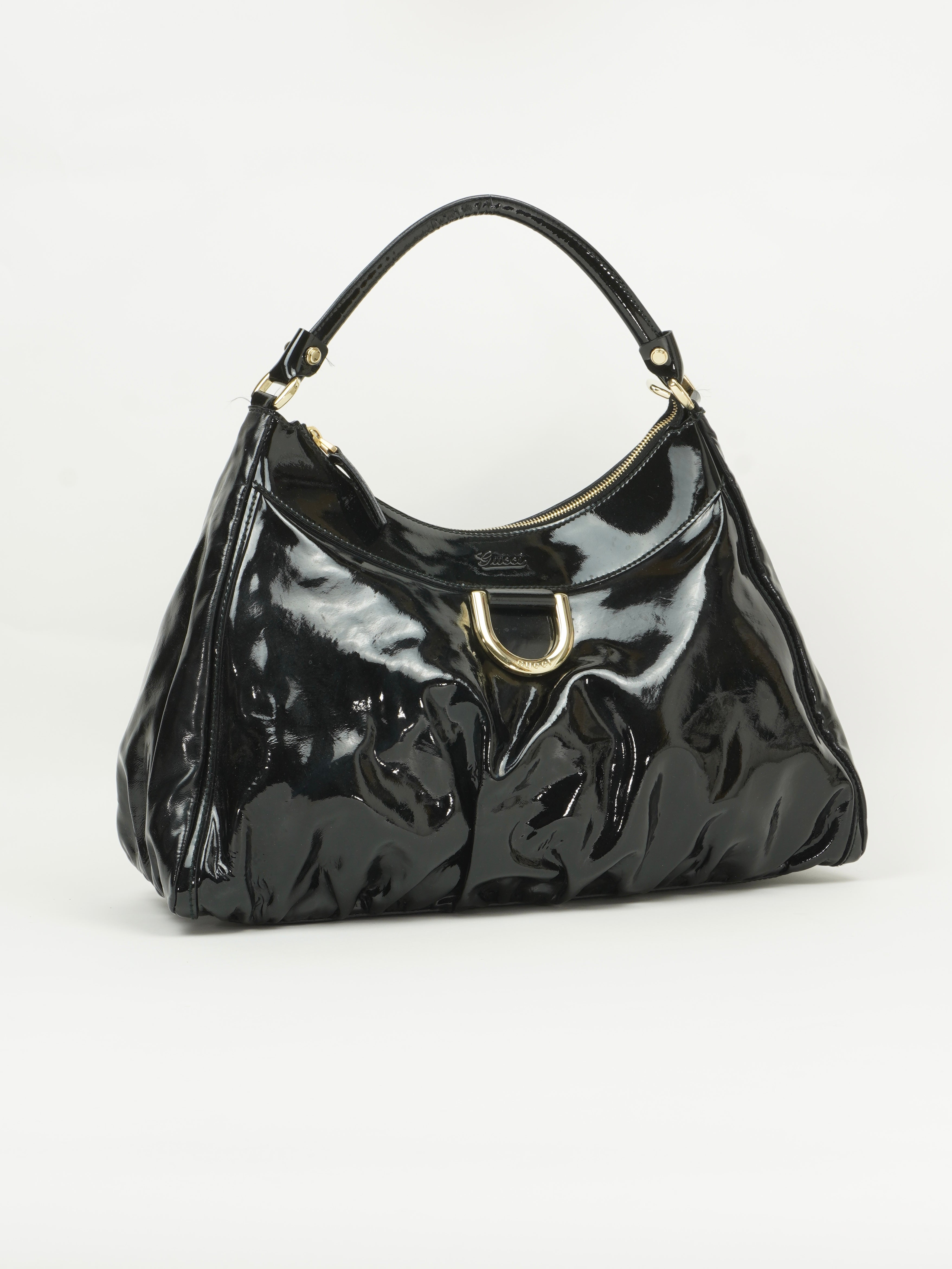 GUCCI PATENT LEATHER ABBEY BAG