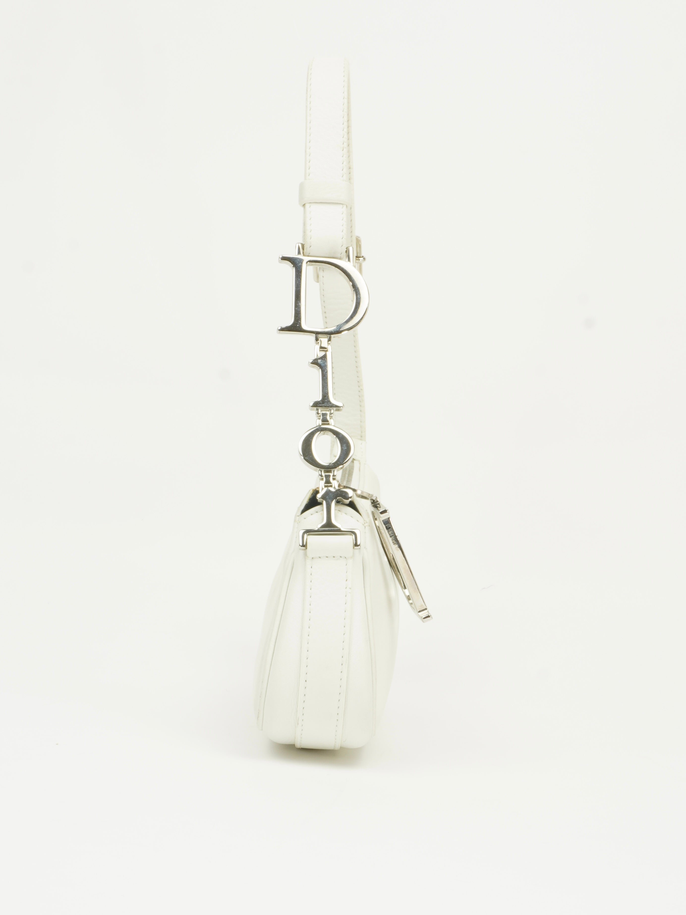 CHRISTIAN DIOR BAG WITH SILVER HARDWARE