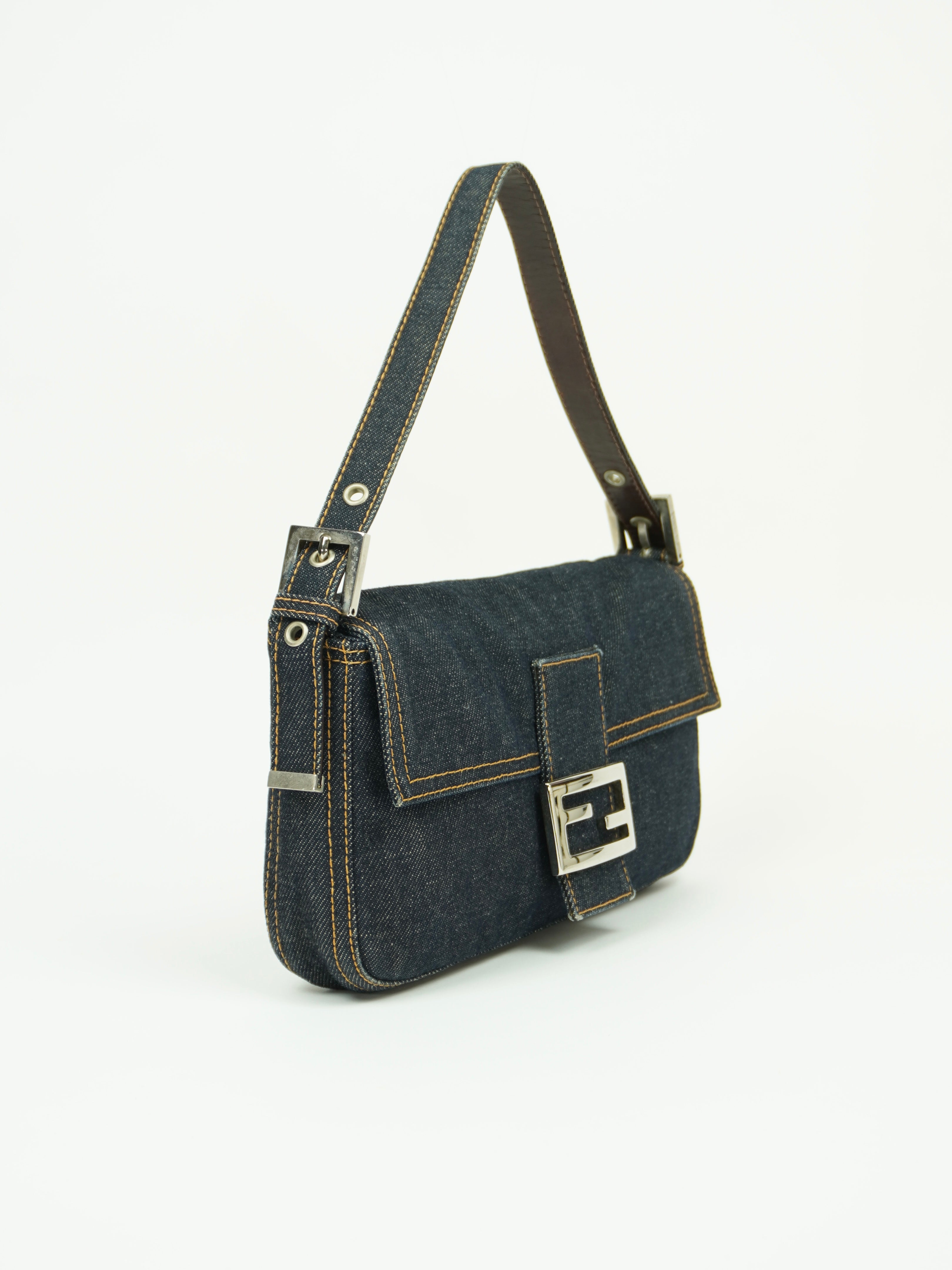 FENDI DENIM BAGUETTE