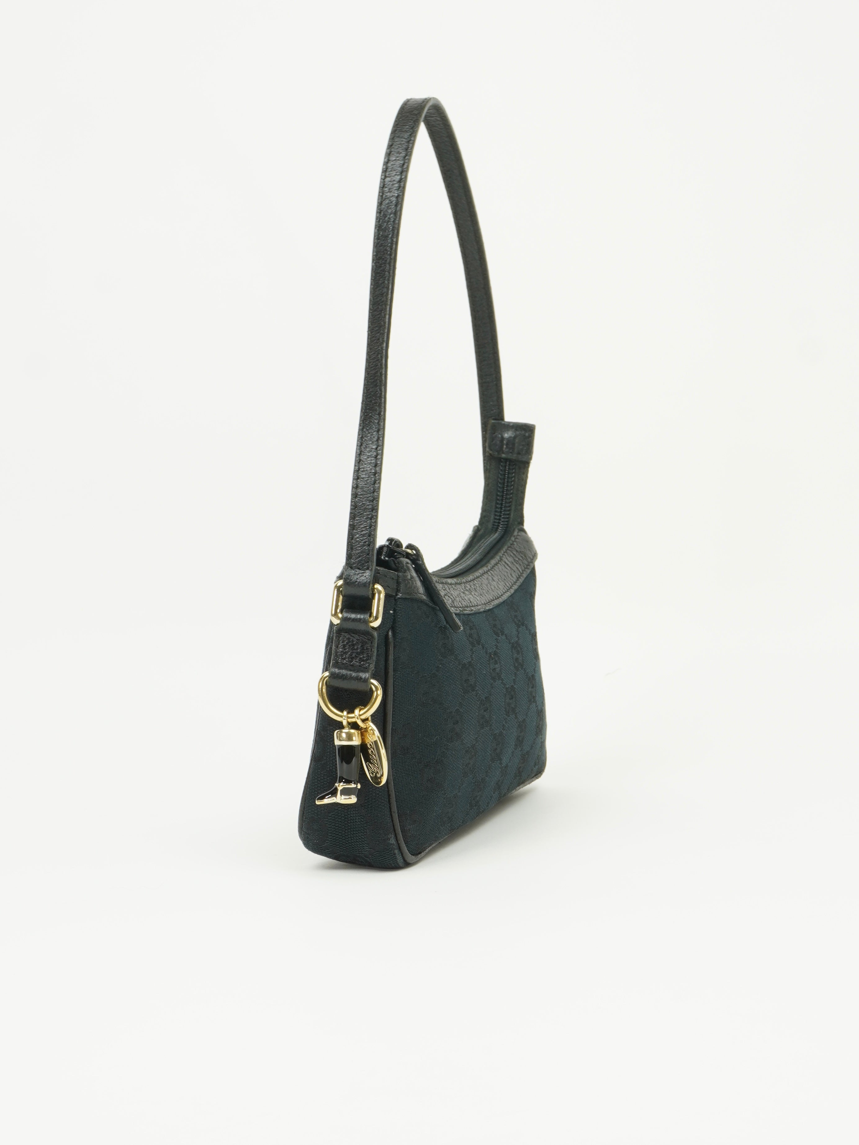 GUCCI MONOGRAM BOOT CHARM BAG