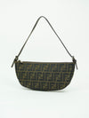 FENDI ZUCCA CRESCENT SHOULDER BAG