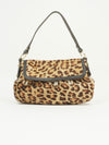 FENDI LEOPARD PRINT PONY HAIR BAG