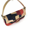 FENDI CALF HAIR PATCHWORK BAGUETTE BAG