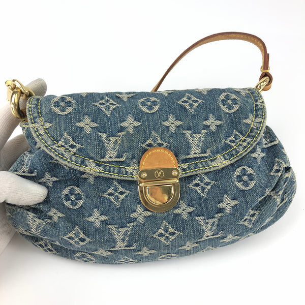 Louis Vuitton Pleaty Denim Shoulder Bag