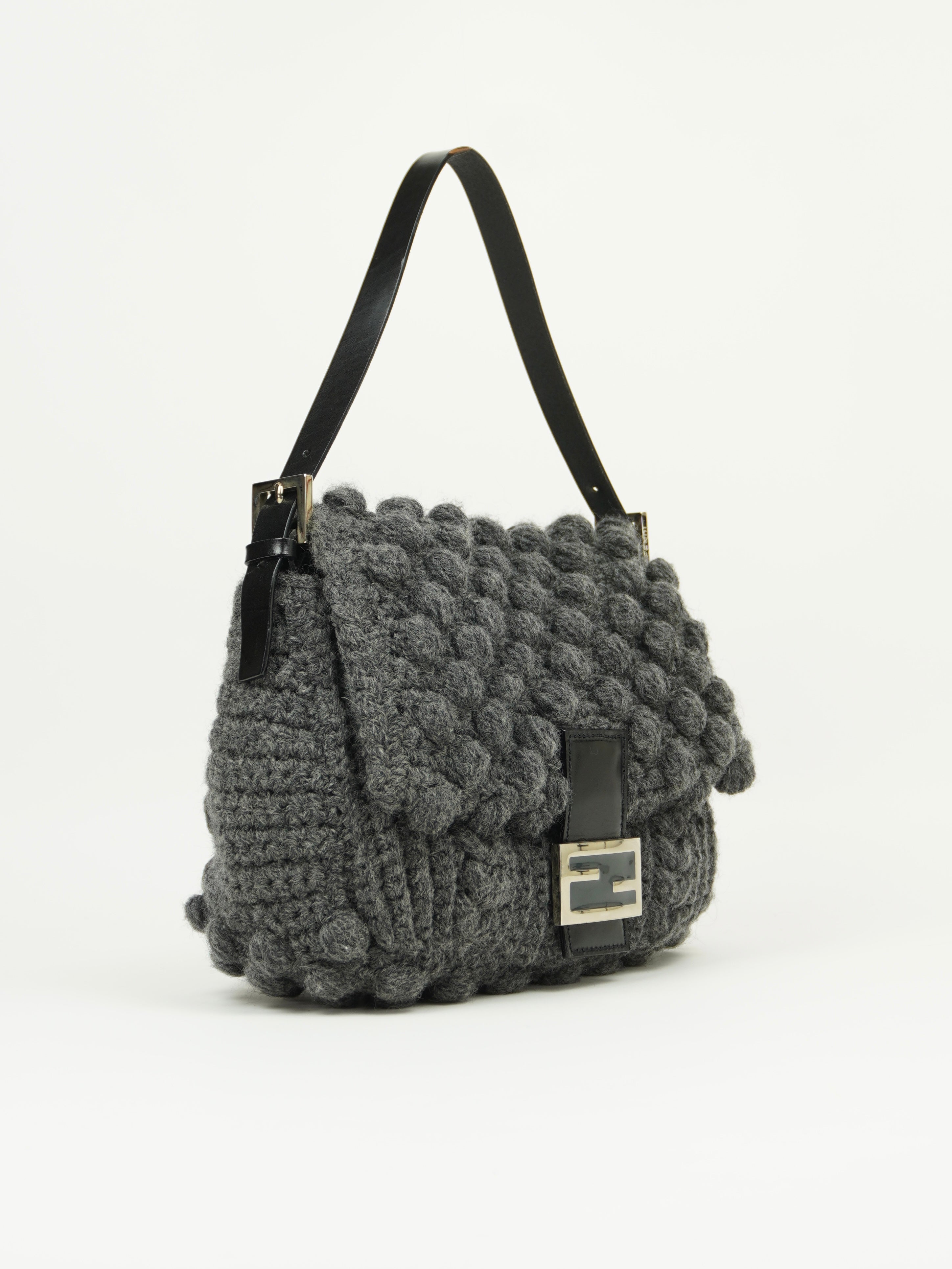 FENDI CASHMERE WOOL MAMA BAGUETTE