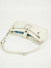 CHRISTIAN DIOR MONOGRAM BAG WITH SILVER HARDWARE