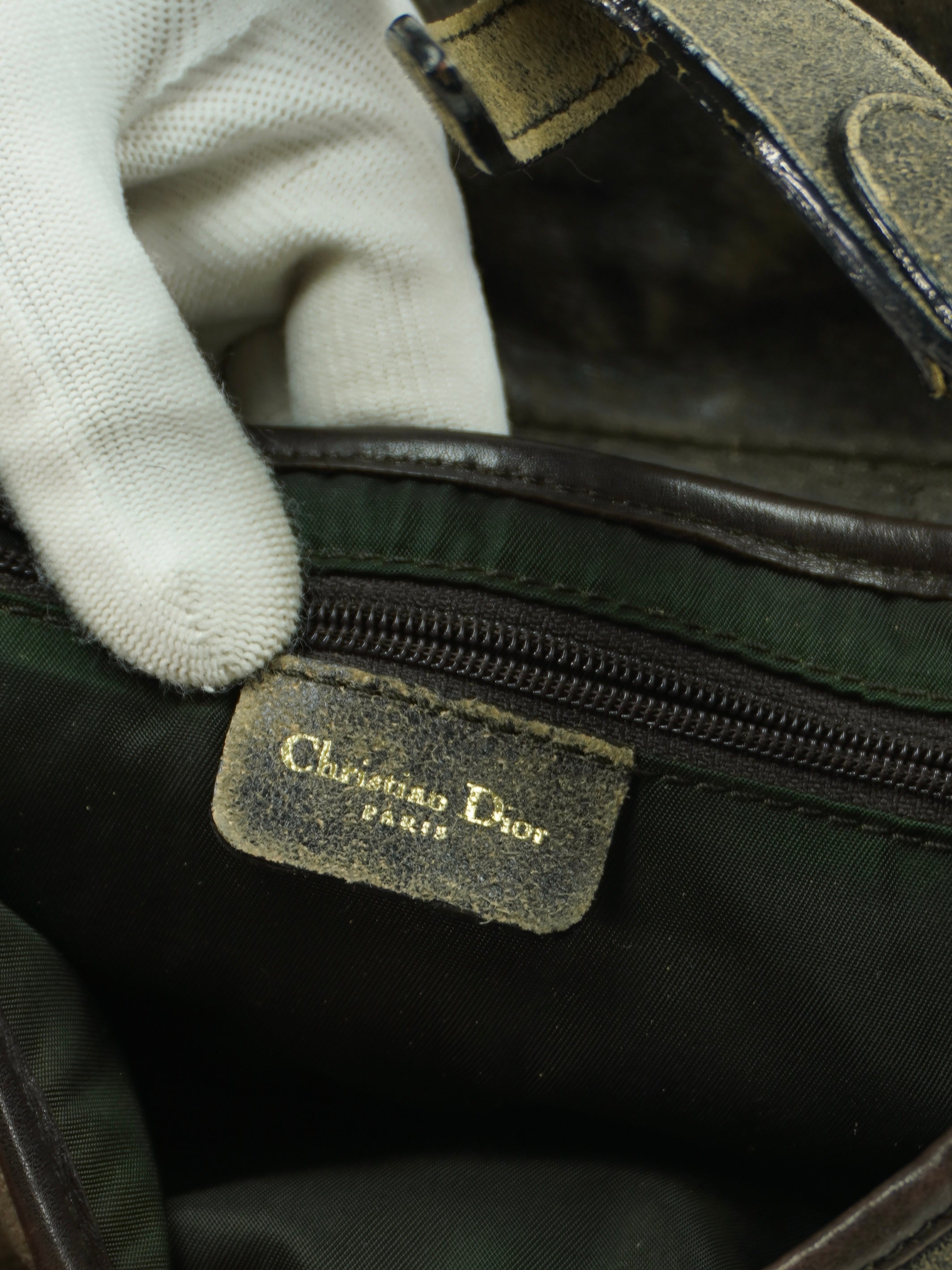 CHRISTIAN DIOR SUEDE SADDLE BAG