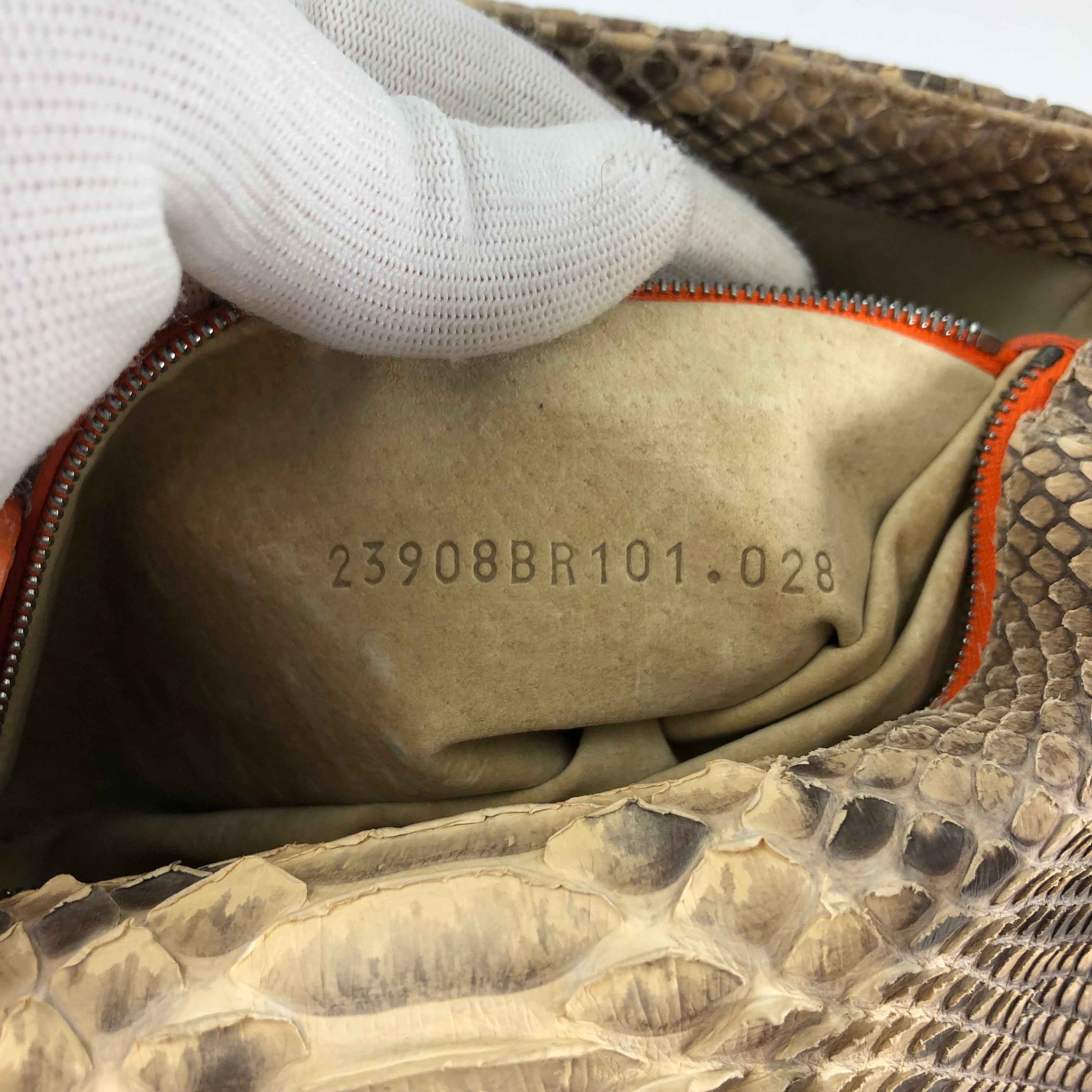 FENDI SELLERIA PYTHON BAGUETTE BAG