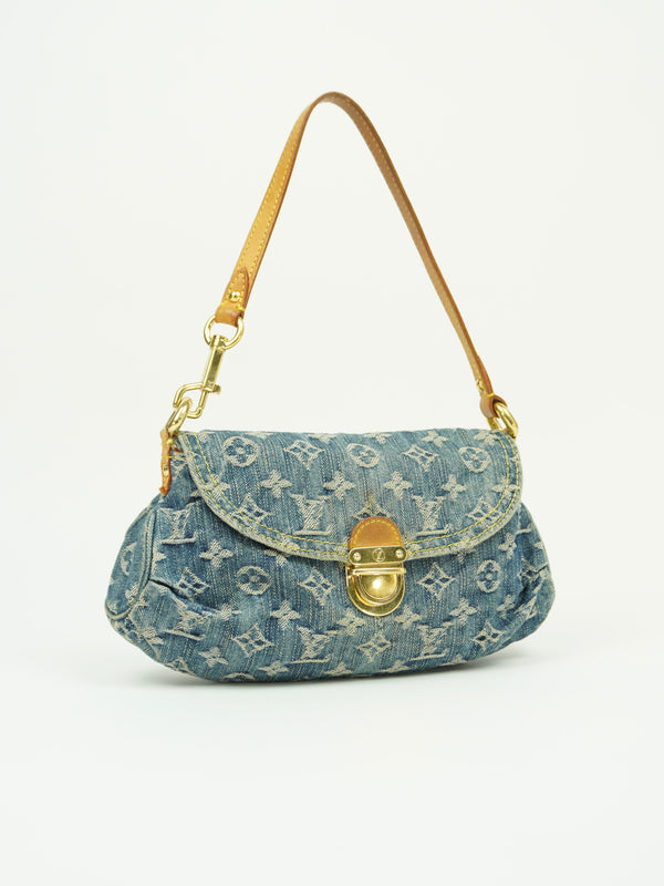 LOUIS VUITTON DENIM PLEATY BAG