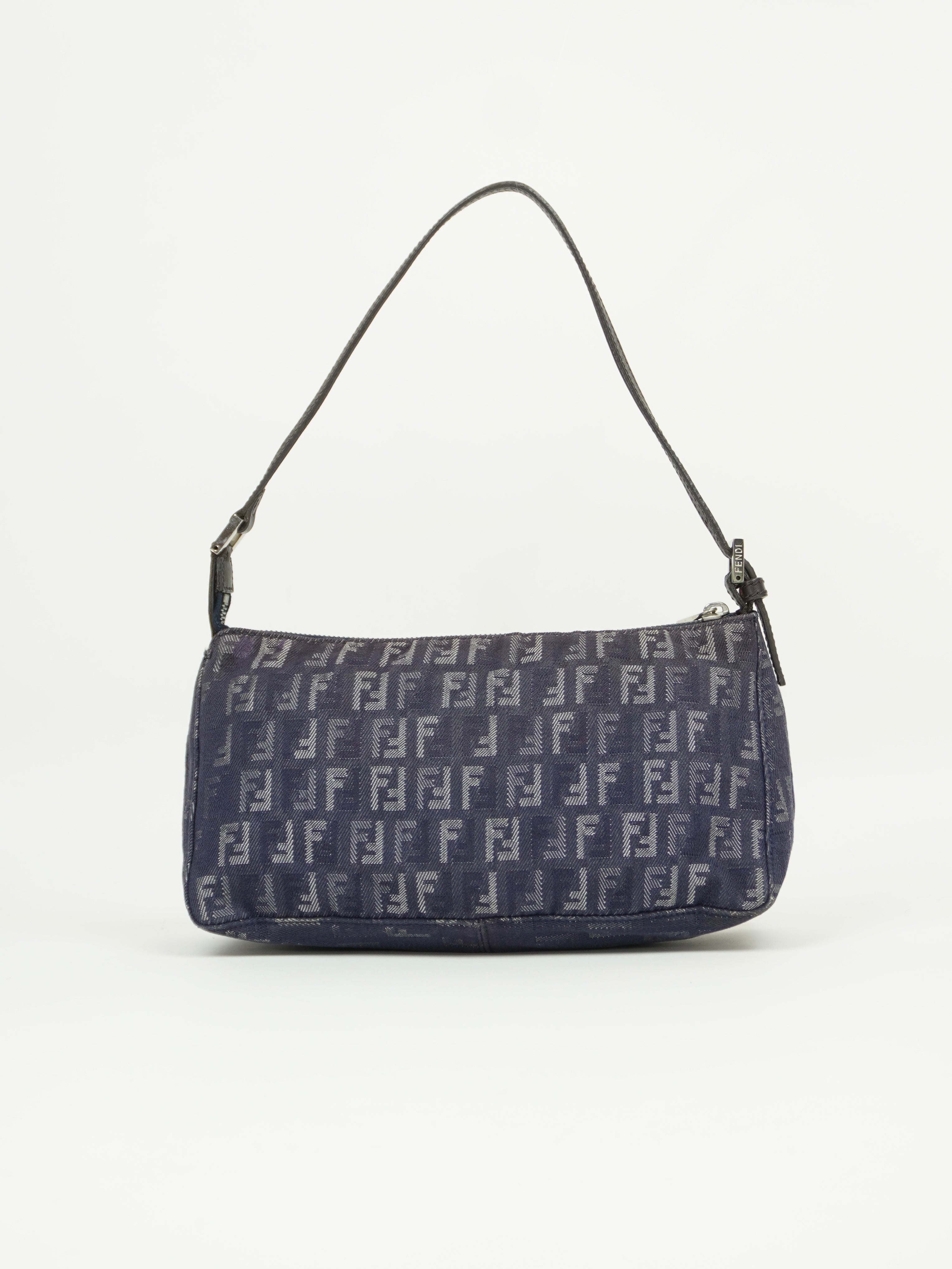 FENDI DENIM ZUCCA SHOULDER BAG