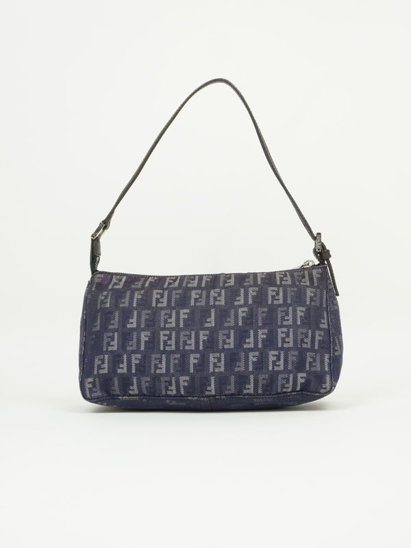 FENDI DENIM ZUCCA SHOULDER BAG